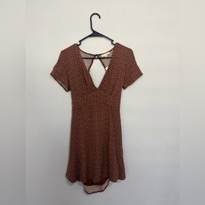 PacSun LA Hearts Brown Floral Dress